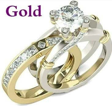 Wholesale Metal Geometric Ring Set With Electroplating For Women - Image 7