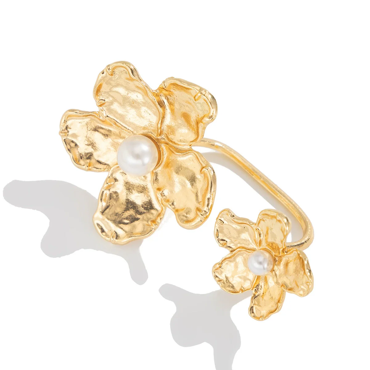 Wholesale Metal Imitation Pearl Flower Animal Zodiac Geometric Butterfly Finger Ring With Electroplating - Image 5