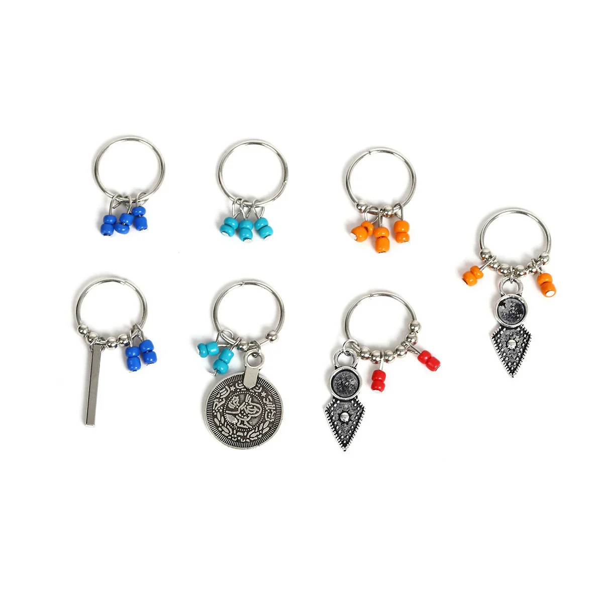 Wholesale Metal Jewelry Retro Geometric Braid Leaves Coin Hair Clip For Women - Image 4