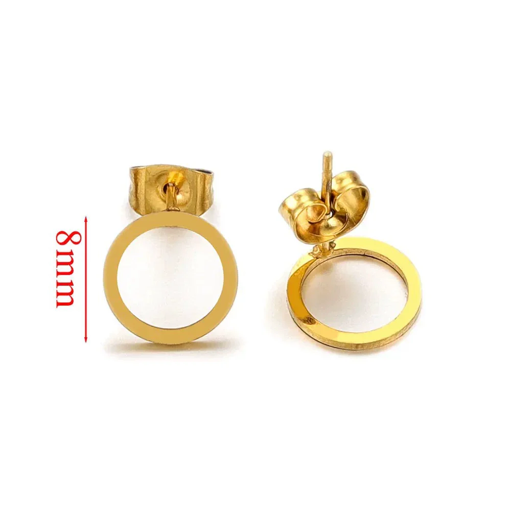 Wholesale Metal Oval Fan Diy Earrings With Vacuum Color Retention And Electroplating Waterproof Jewelry Pendant Earrings - Image 9