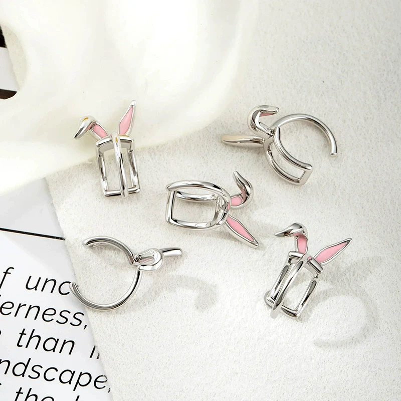 Wholesale Metal Rabbit Ear Bone Clip Lovely Style Electroplating - Image 4
