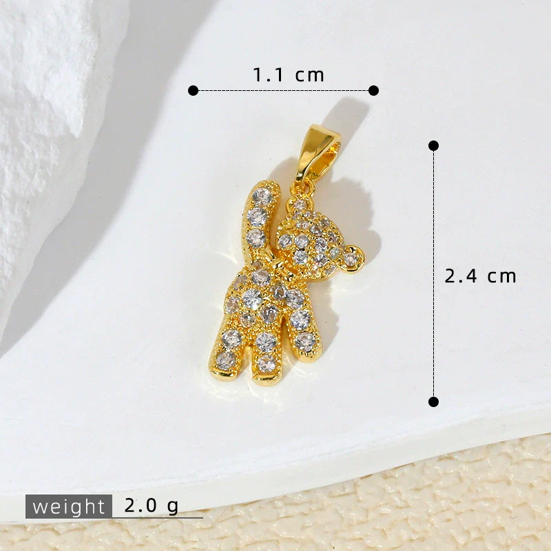 Wholesale Minimalist Animal Zodiac Copper Inlaid Gold Zirconium Micropaved Necklace Pendant For Women - Image 10