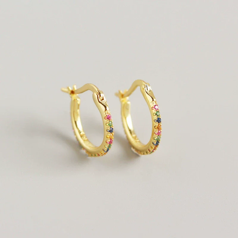 Wholesale Minimalist Geometric S925 Sterling Silver Electroplated Earrings - Image 9