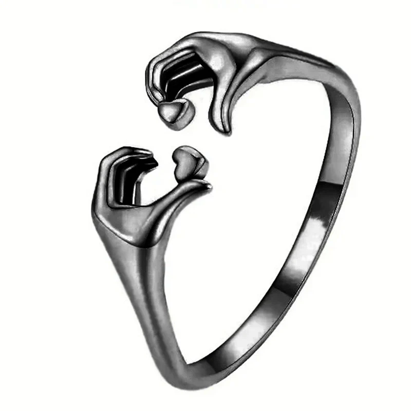 Wholesale Minimalist Heart Shape Copper Ring With Electroplating For Female - Image 6
