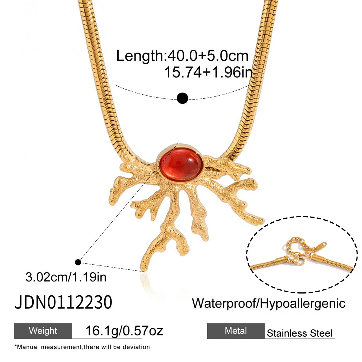 Wholesale Minimalist Marine Life Pattern Stainless Steel And Titanium Steel Electroplated Earrings And Necklaces For Women - Image 7