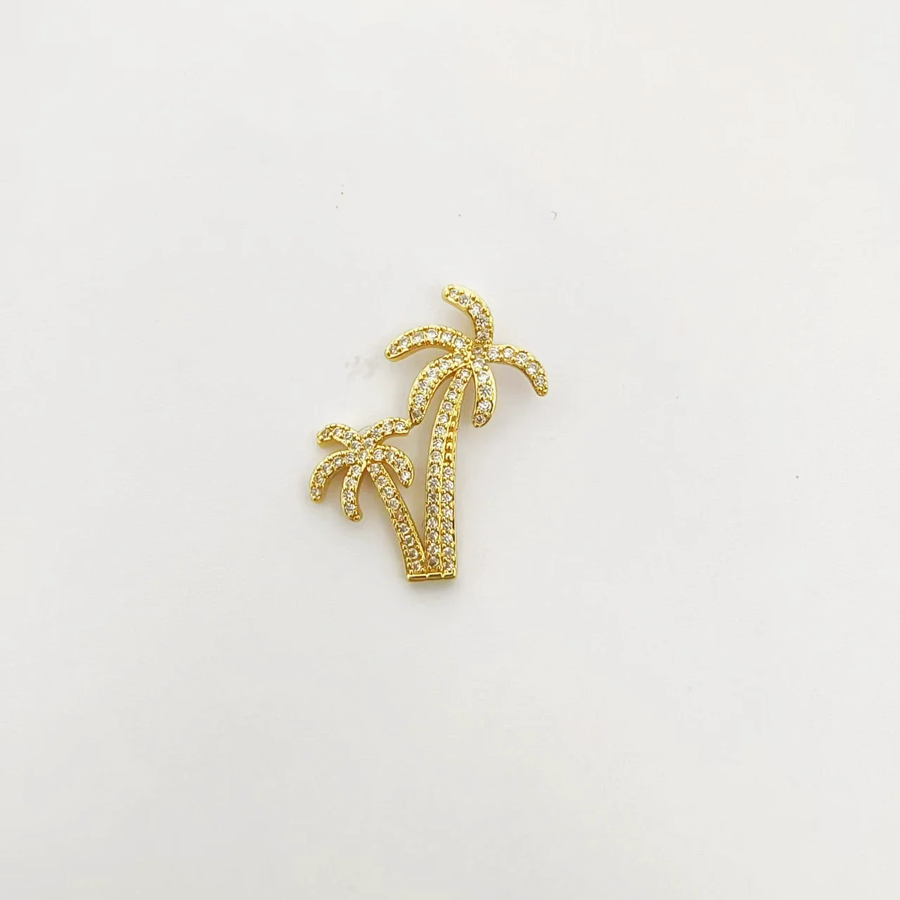 Wholesale Mixed Style Hollow Heart Tree Of Life Coconut Tree Series 18K Gold Plated Copper Pendant Diy Bracelet Necklace Accessories - Image 12