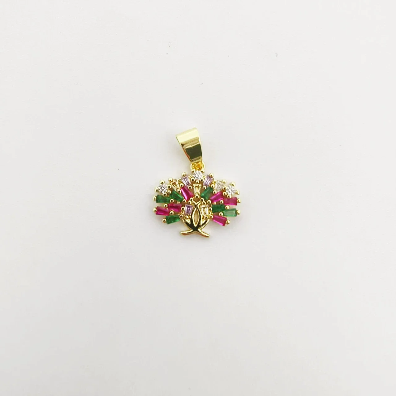 Wholesale Mixed Style Hollow Heart Tree Of Life Coconut Tree Series 18K Gold Plated Copper Pendant Diy Bracelet Necklace Accessories - Image 16