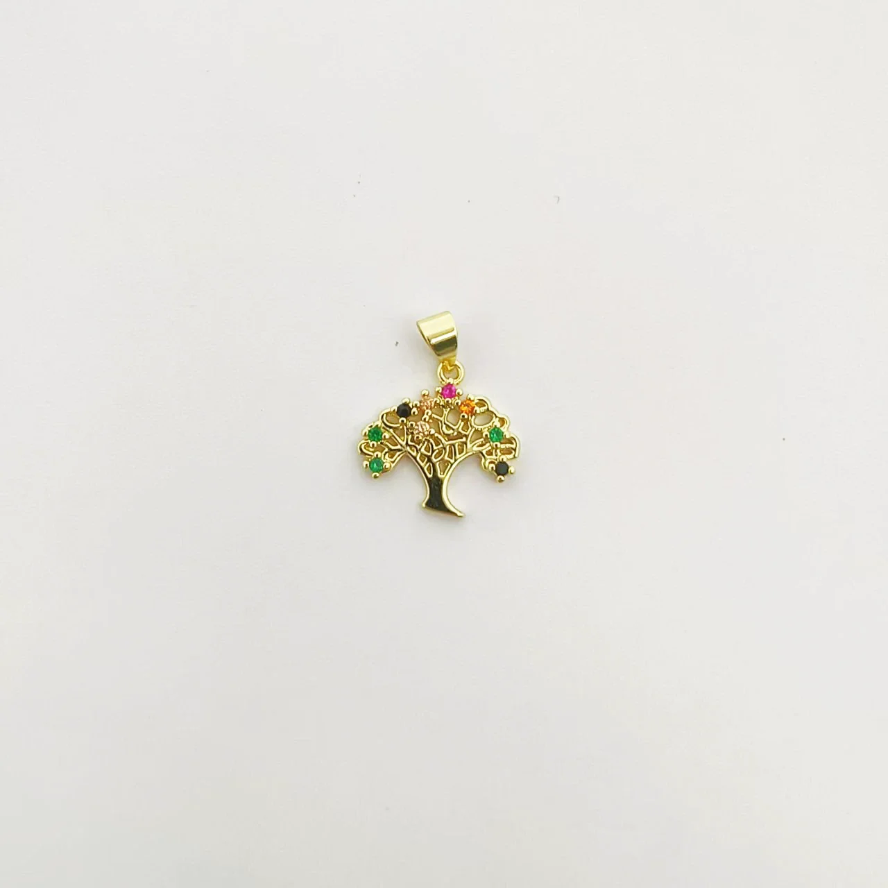 Wholesale Mixed Style Hollow Heart Tree Of Life Coconut Tree Series 18K Gold Plated Copper Pendant Diy Bracelet Necklace Accessories - Image 17
