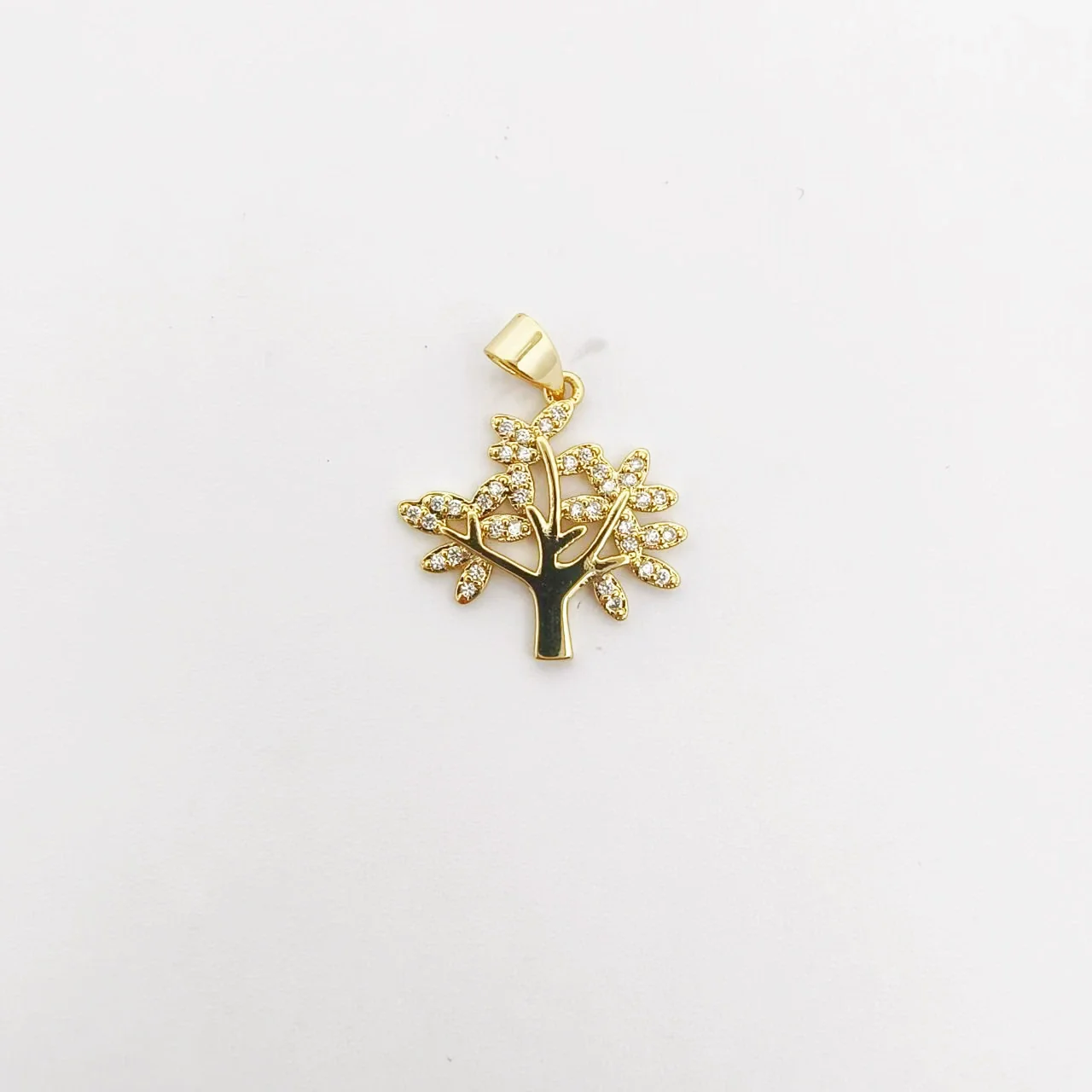 Wholesale Mixed Style Hollow Heart Tree Of Life Coconut Tree Series 18K Gold Plated Copper Pendant Diy Bracelet Necklace Accessories - Image 9