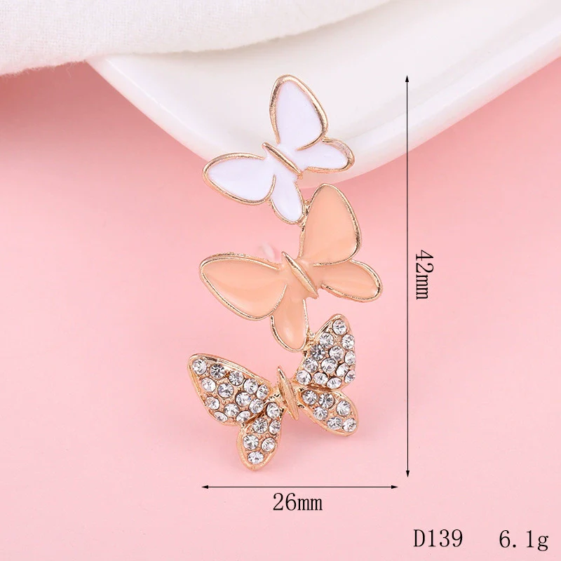 Wholesale Mobile Phone Shell Accessories Alloy Dripping Oil Butterfly Rhinestone Handmade Diamondembedded - Image 10
