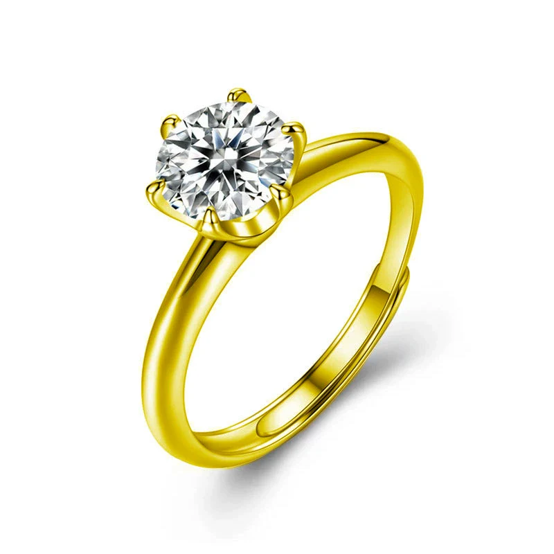 Wholesale Moissanite Geometric Ring 925 Sterling Silver Electroplated For Women - Image 5