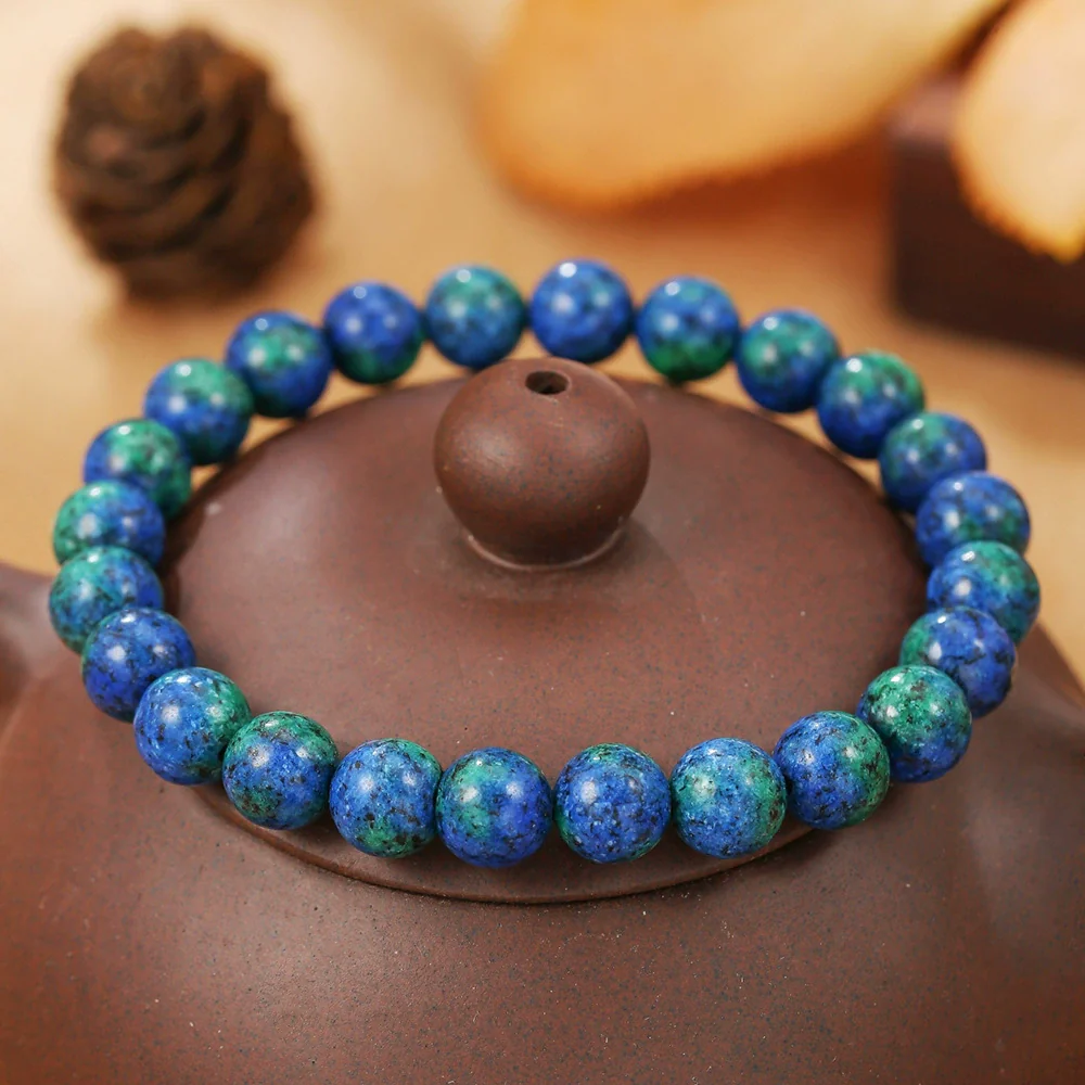 Wholesale Natural Stone Handmade Unisex Elastic Bracelet With Volcanic Stone And Devil's Eye - Image 16