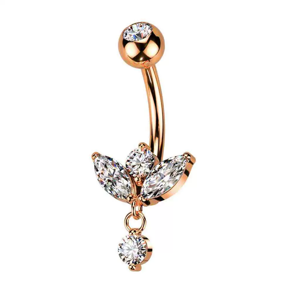 Wholesale Navel Ring Jewelry Stainless Steel Heart Shape Electroplated - Image 8
