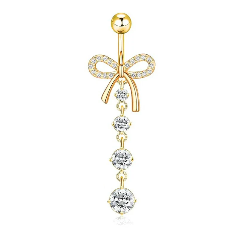 Wholesale Navel Ring Stainless Steel Geometric Electroplated Simple Style Body Puncture - Image 11