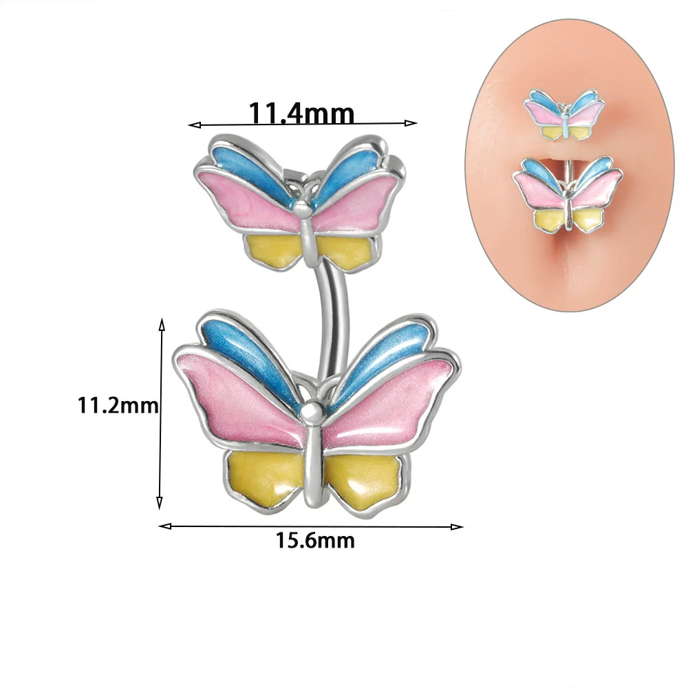 Wholesale Navel Ring Stainless Steel Inlaid Zircon Heart Shape Unisex - Image 7