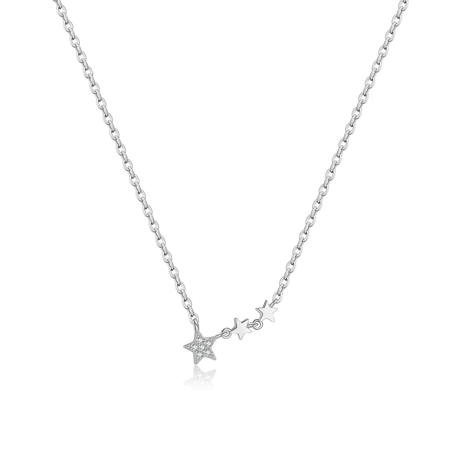 Wholesale Necklace 925 Sterling Silver Fivepointed Star Electroplated Fashion Geometric Style For Women - Image 5