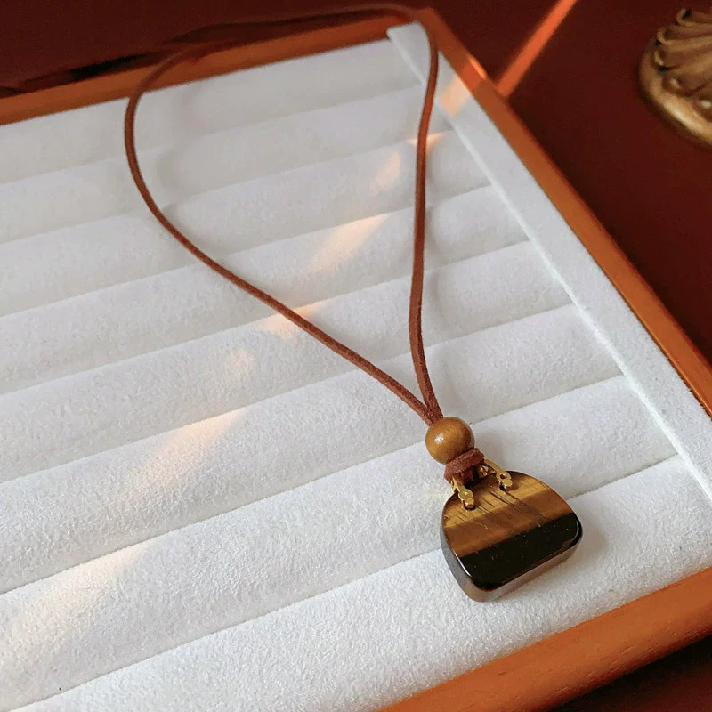 Wholesale Necklace Artificial Stone Wooden Bead Artificial Leather Geometric Electroplating Sophisticated Style - Image 9