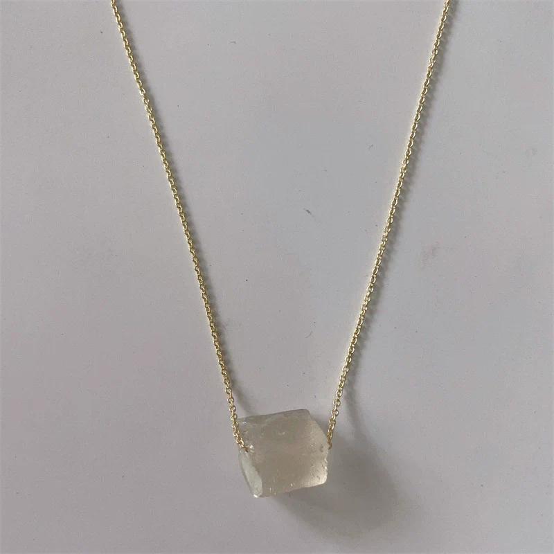 Wholesale Necklace Copper Mixed Gem Inlay Geometric Electroplating For Women - Image 9