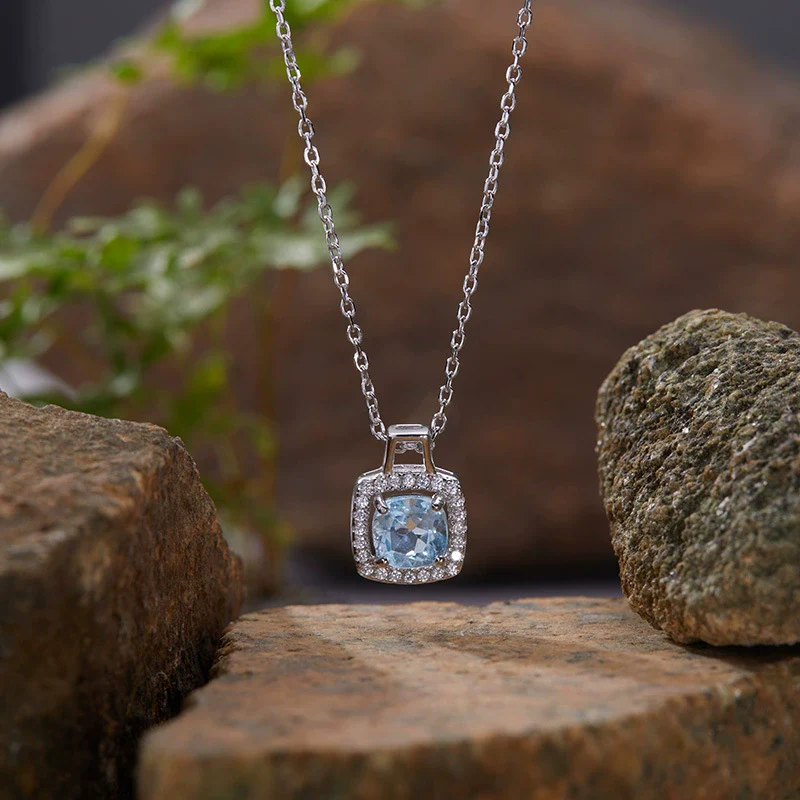 Wholesale Necklace Pendant 925 Sterling Silver Set With Gems Cross Chain - Image 3