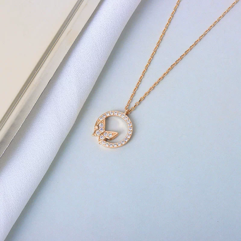 Wholesale Necklace S925 Sterling Silver Butterfly Design Electroplating For Women - Image 7