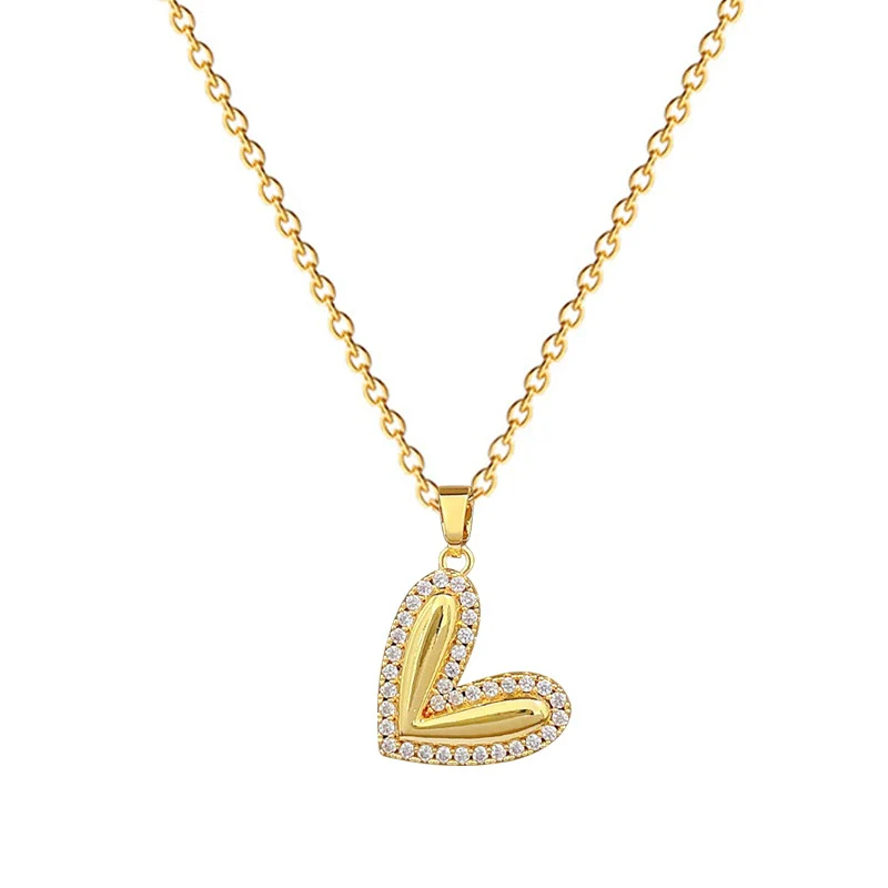 Wholesale Necklace Stainless Steel Geometric Love Peach Heart Pendant Titanium Steel Chain Cartoon Minimalist Style Unisex - Image 5