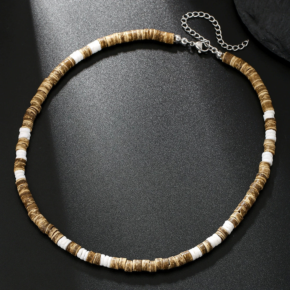 Wholesale Necklace Wood Chips Turquoise Geometric Handmade Bohemian Style Unisex - Image 23