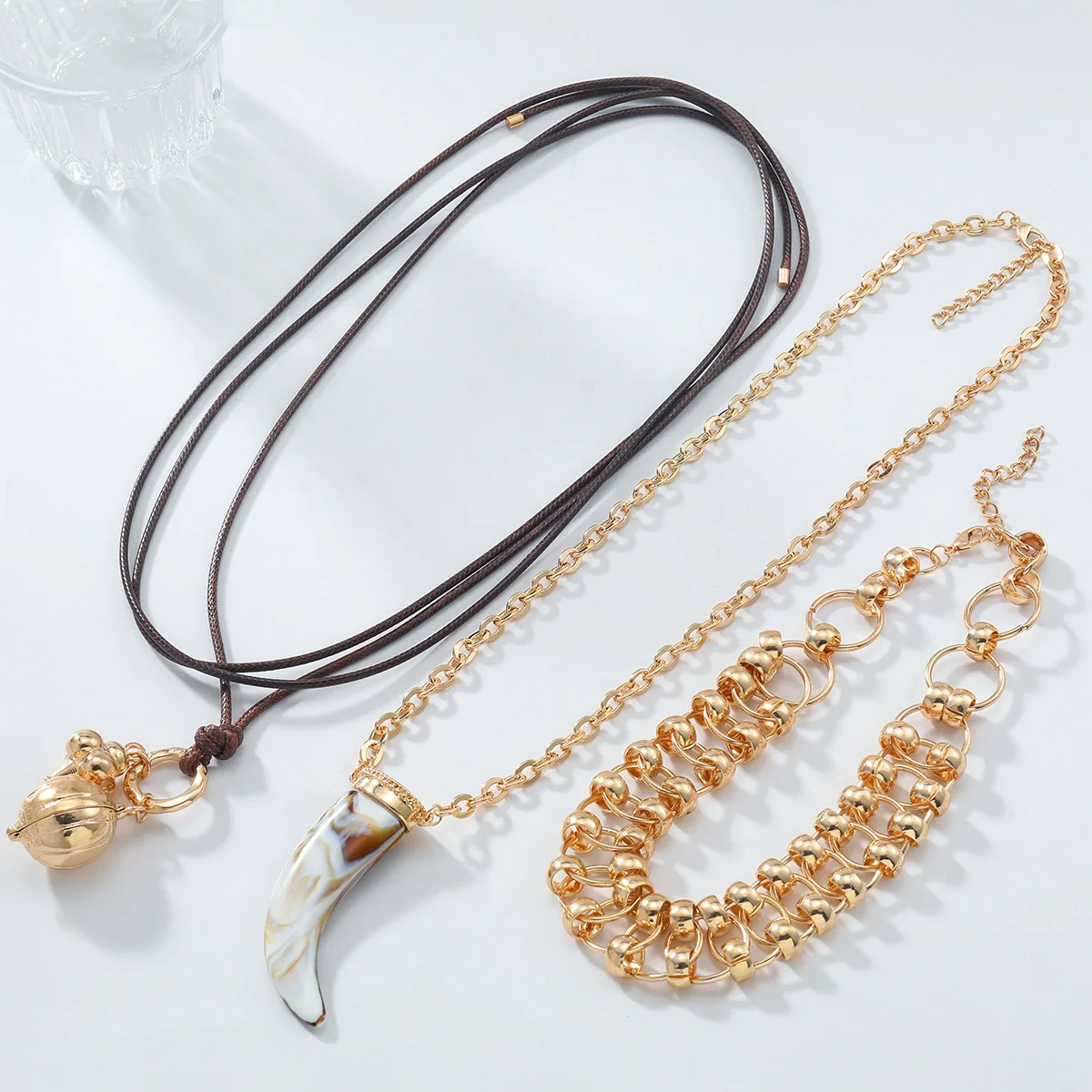 Wholesale Necklace Zinc Alloy Animal Zodiac Geometric Fashion Electroplating Pendant Chain - Image 2