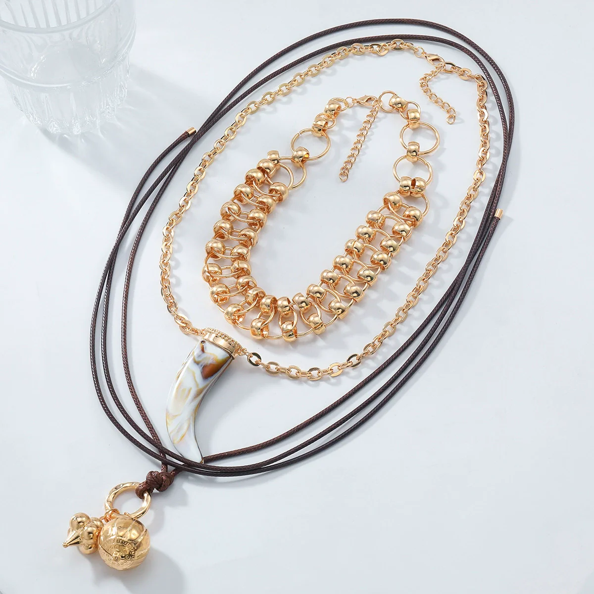 Wholesale Necklace Zinc Alloy Animal Zodiac Geometric Fashion Electroplating Pendant Chain - Image 4