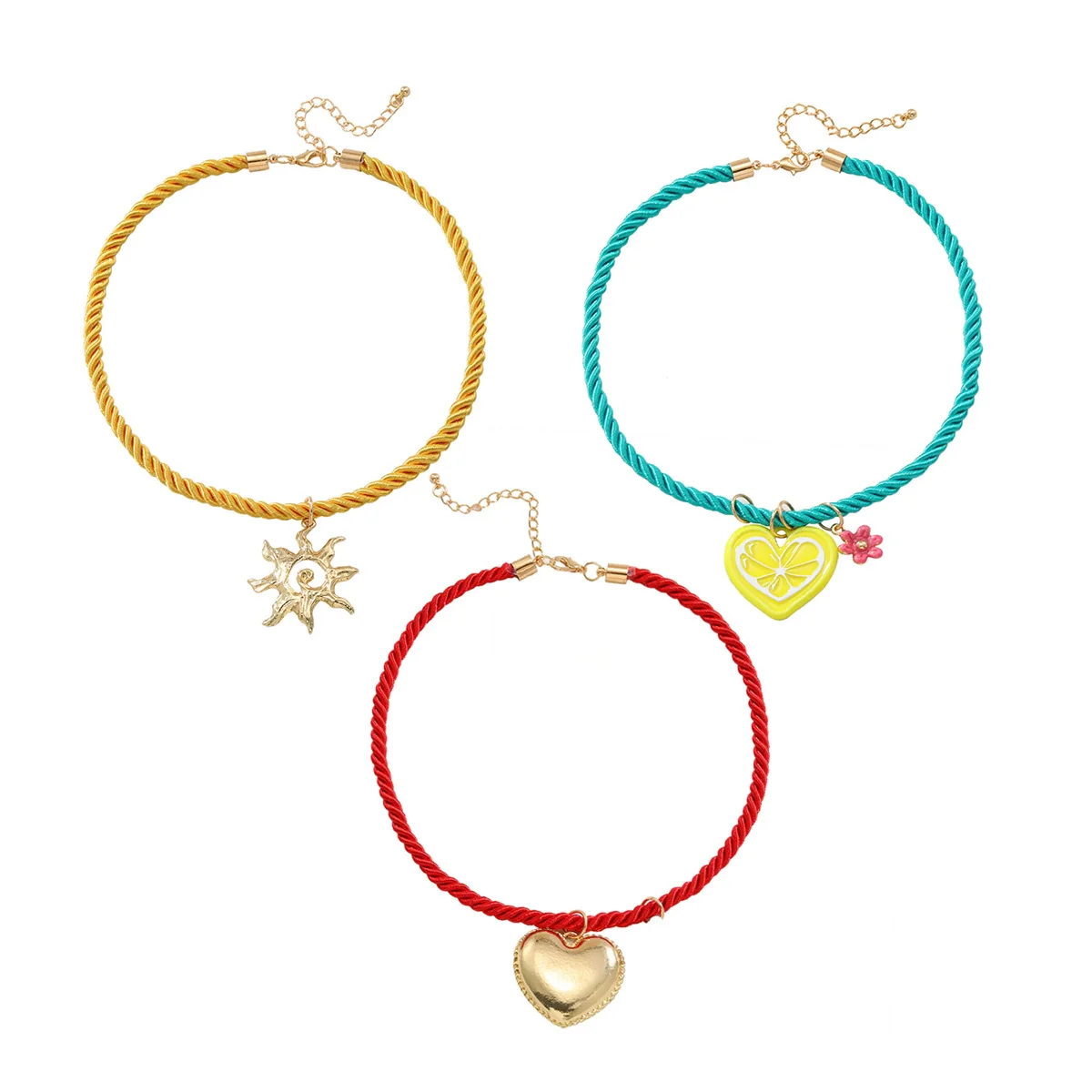 Wholesale Necklace Zinc Alloy Heart Flower Geometric Electroplating For Women - Image 5