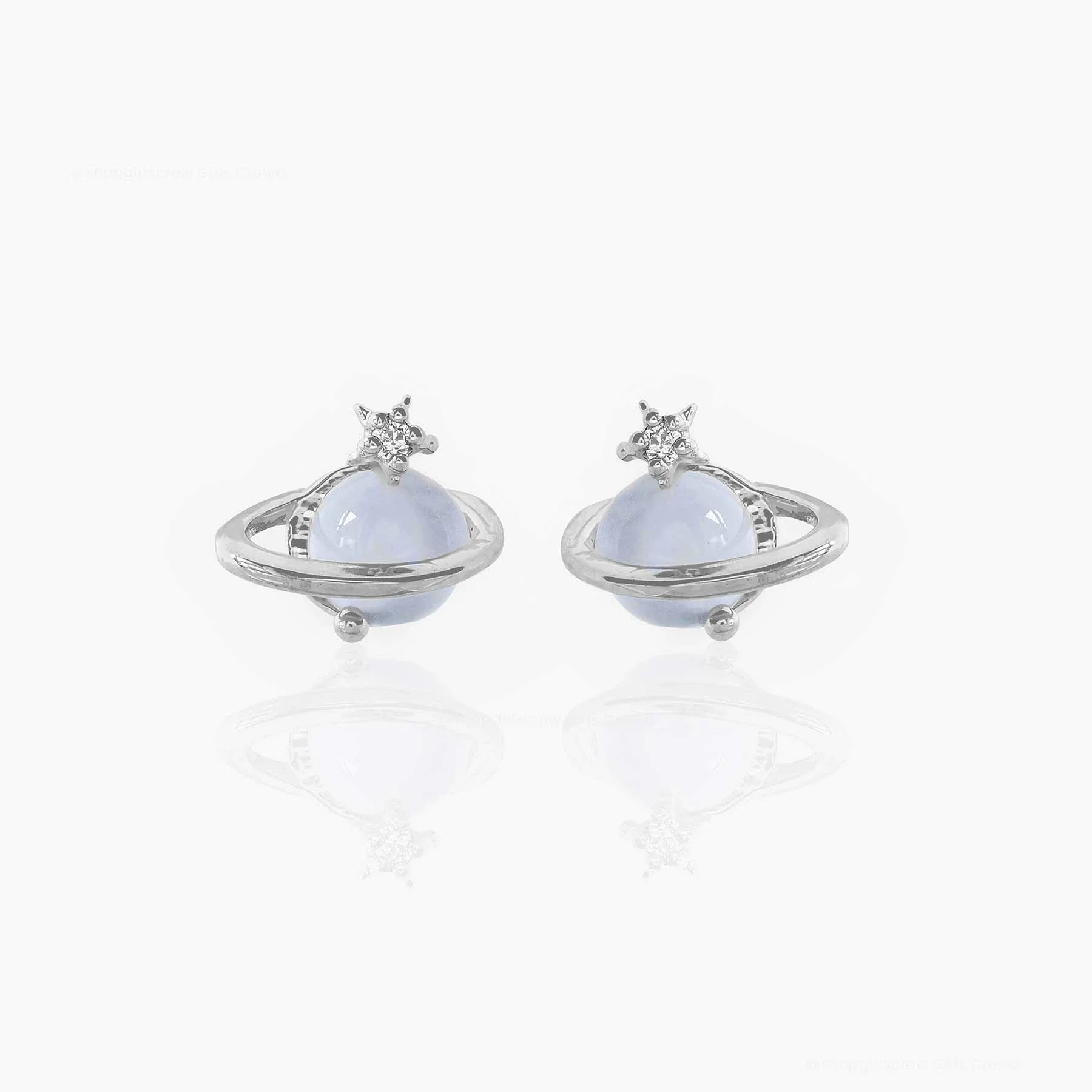 Wholesale Niche Style Women's Earrings With Cat's Eye Stone Star Pattern 925 Silver Needle Brass Inlaid Zircon Real Gold Plating - Image 6