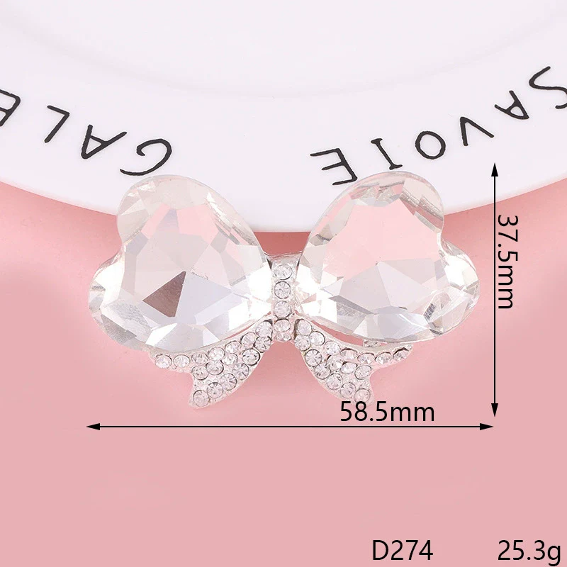 Wholesale Phone Shell Jewelry Accessories Alloy Crystal Bow Triangle Butterfly Diamond Electroplating - Image 8