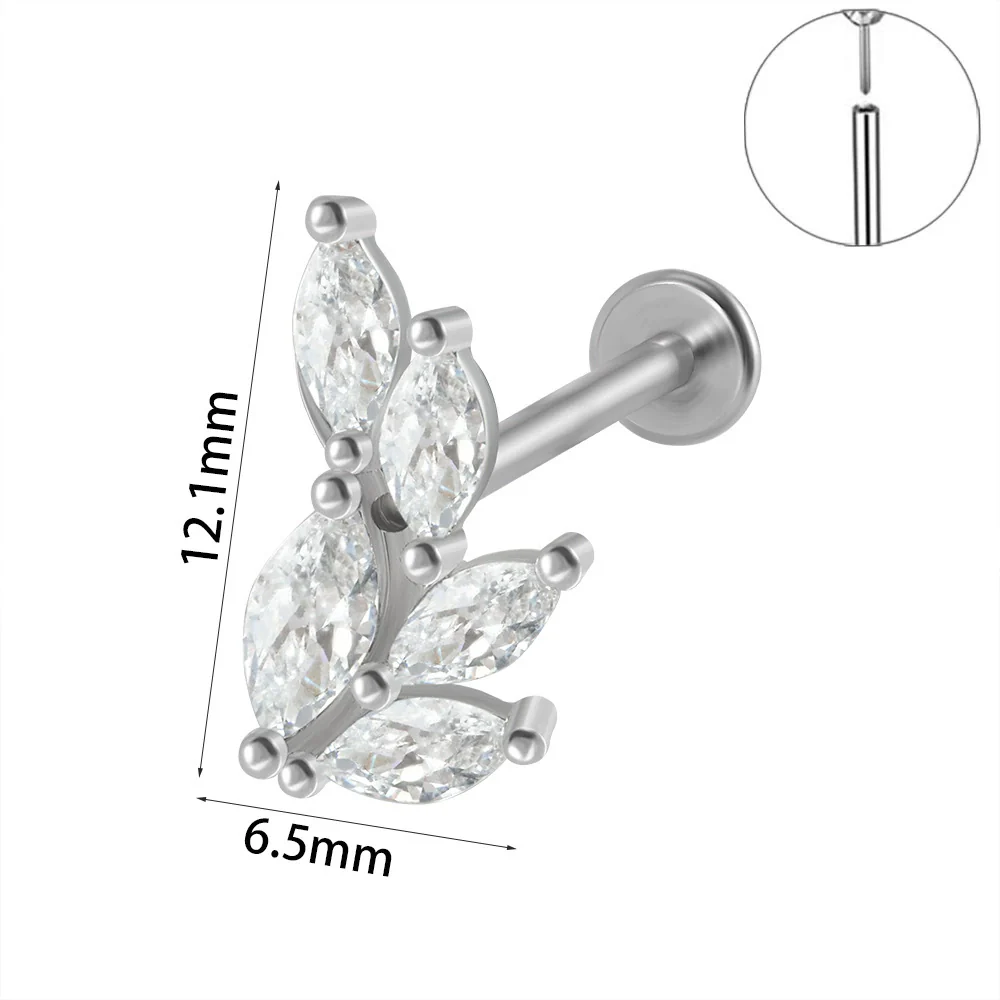 Wholesale Piercing Ear Studs Stainless Steel Insects Pattern Electroplated - Image 7