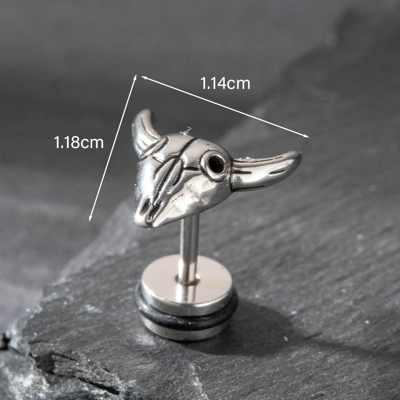 Wholesale Piercing Earrings Stainless Steel Casting Animal Punk Style Zodiac Design - Image 10
