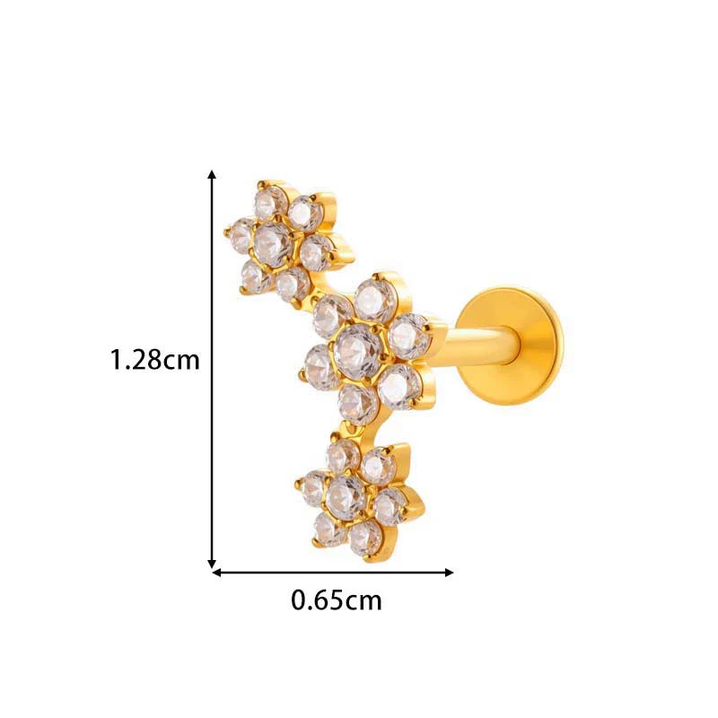 Wholesale Piercing Jewelry Titanium Alloy Heart Shape Electroplating For Women - Image 13
