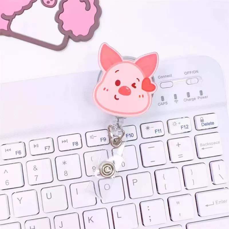 Wholesale Plastic Acrylic Nurse Badge Pendant Retractable Buckle Holder For Student School Bag With Cartoon Style - Image 21
