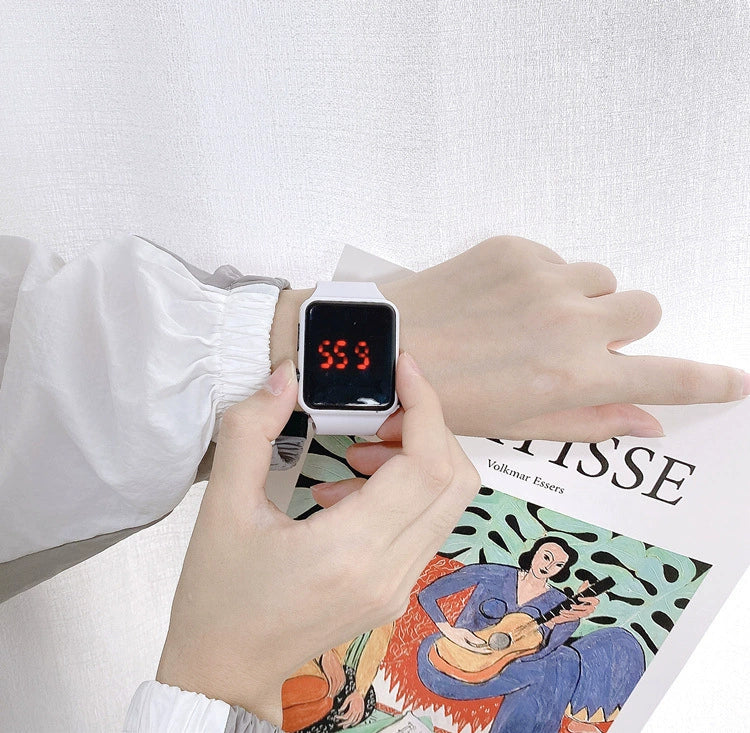 Wholesale Plastic And Silicone Square Led Electronic Digital Display Leisure Sports Watches For Students - Image 10