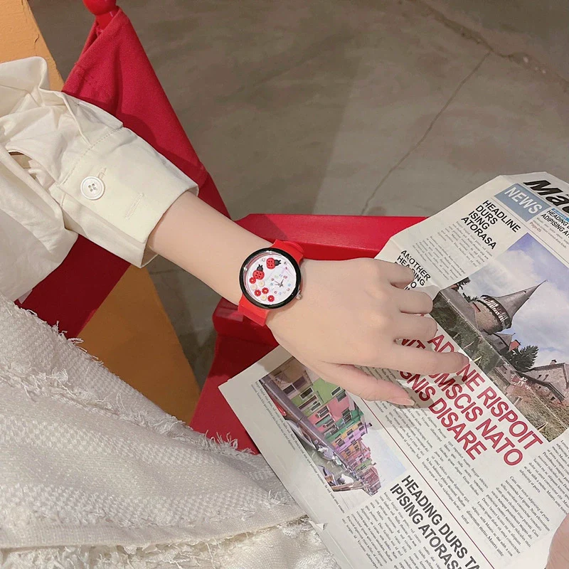 Wholesale Plastic Cartoon Style Student Watch For Female - Image 8