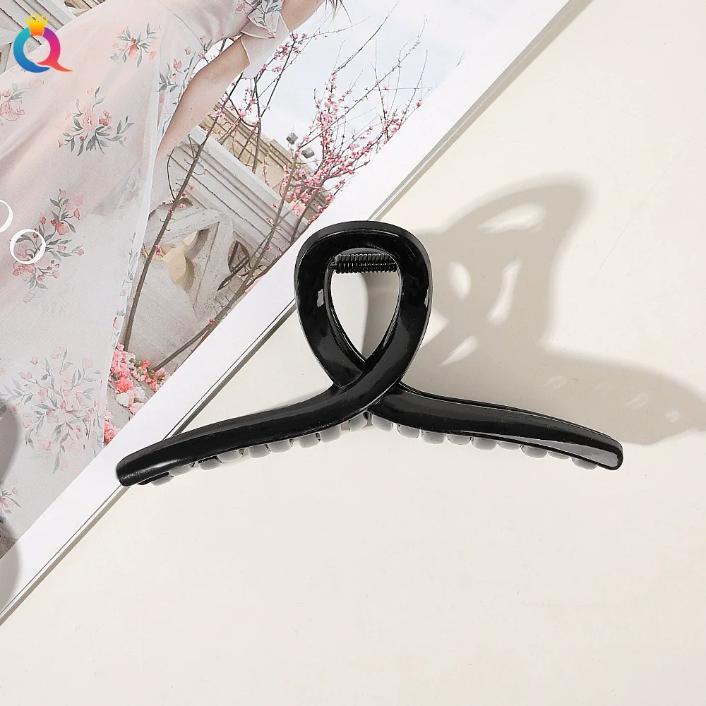 Wholesale Plastic Minimalist Geometric Handmade Women's Shark Hair Clip - Image 28