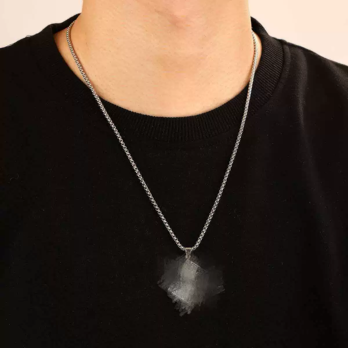 Wholesale Pop Style Geometric Electroplated Book Shape Alloy Pendant Necklace For Men Women And Teenagers - Image 2