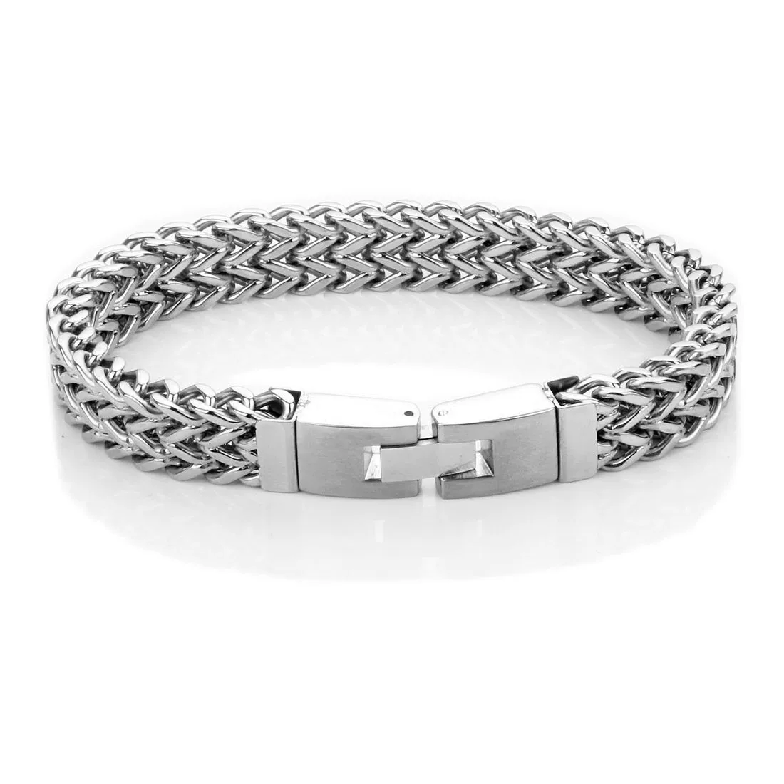 Wholesale Punk Style Geometric Titanium Steel Welding Polishing Bracelet For Men And Unisex - Image 5