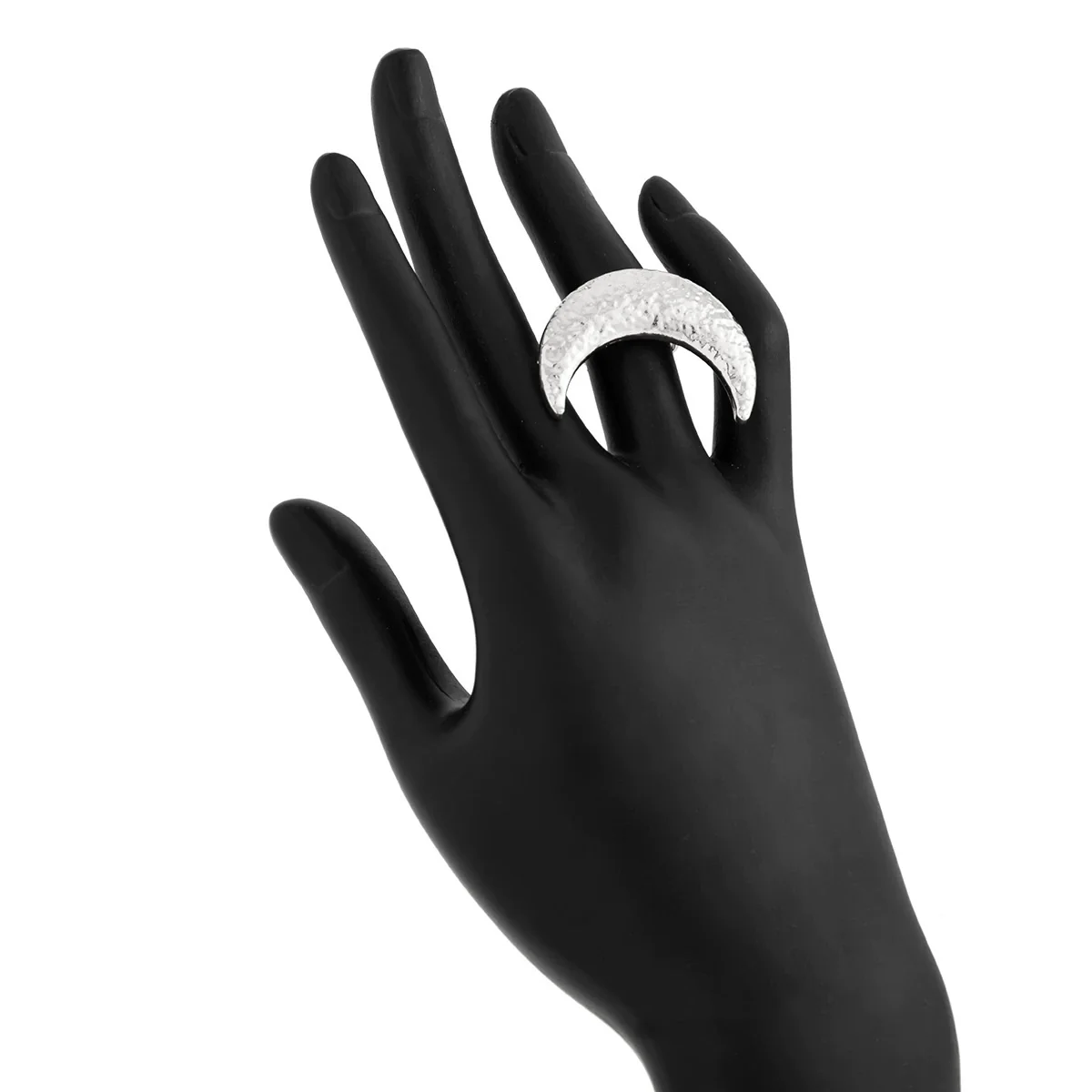 Wholesale Punk Style Metal Geometric And Leaf Ring With Electroplating - Image 7