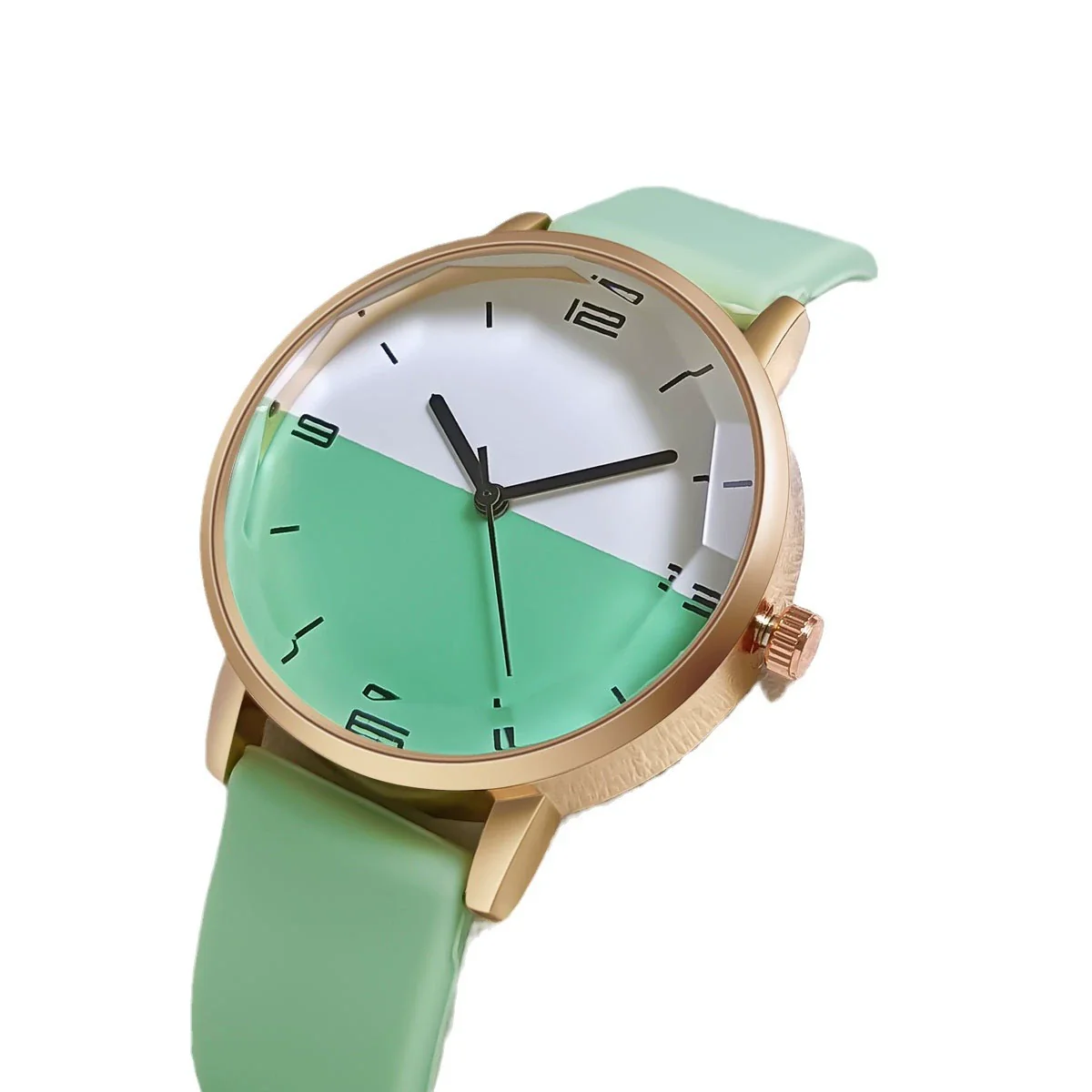 Wholesale Quartz Watch Alloy Case Silicone Strap Round Dial Leisure Style - Image 5