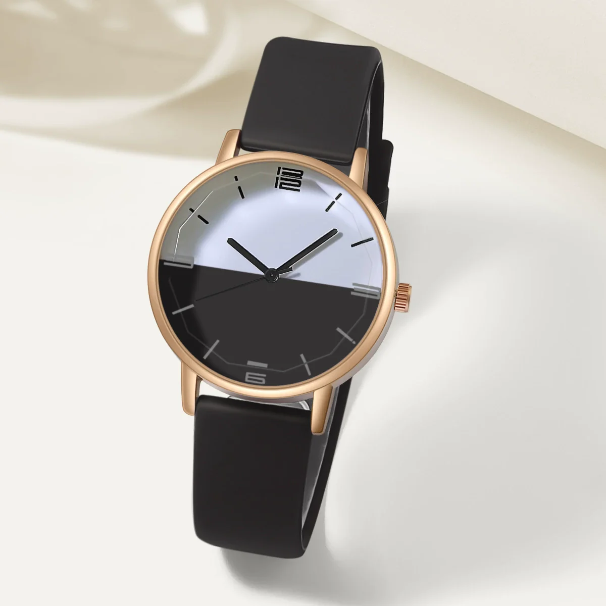 Wholesale Quartz Watch Alloy Case Silicone Strap Round Dial Leisure Style - Image 6