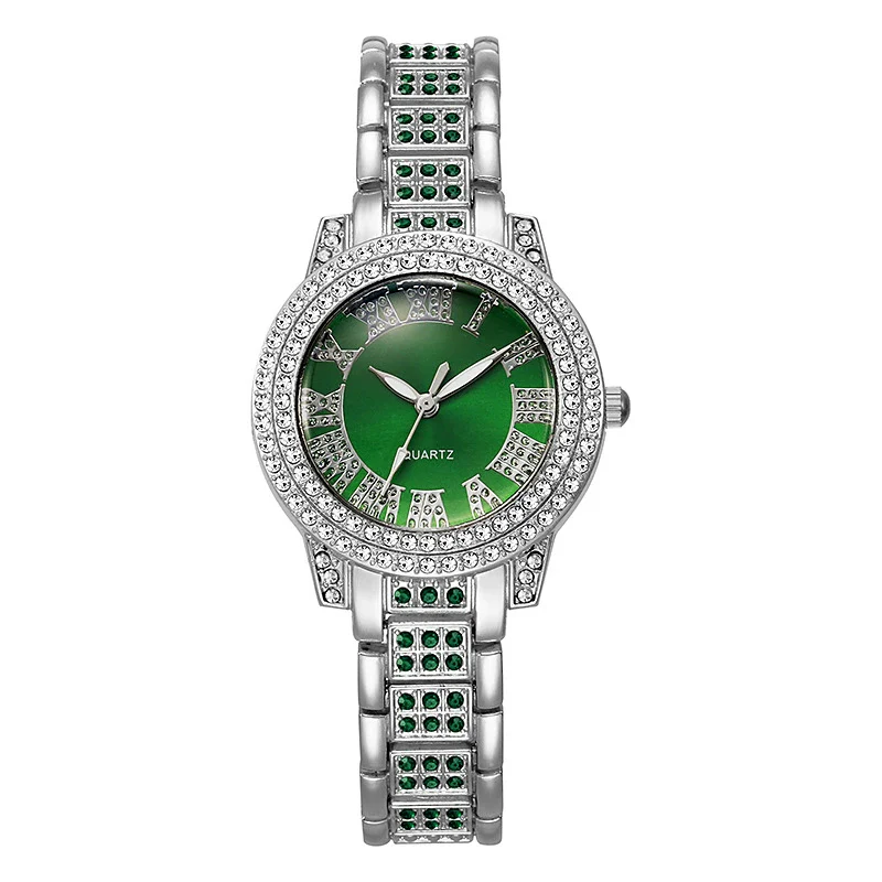 Wholesale Quartz Watch Alloy Diamondencrusted Round Fashionable Universal - Image 8