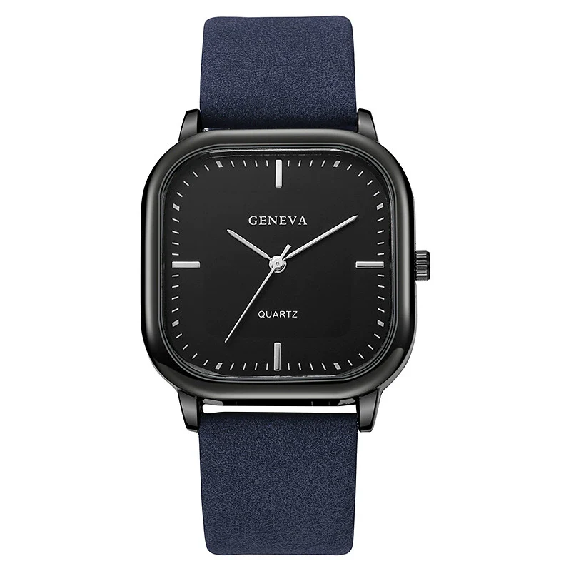 Wholesale Quartz Watches Alloy Case Imitation Leather Strap Square Dial Casual Style For Men - Image 8