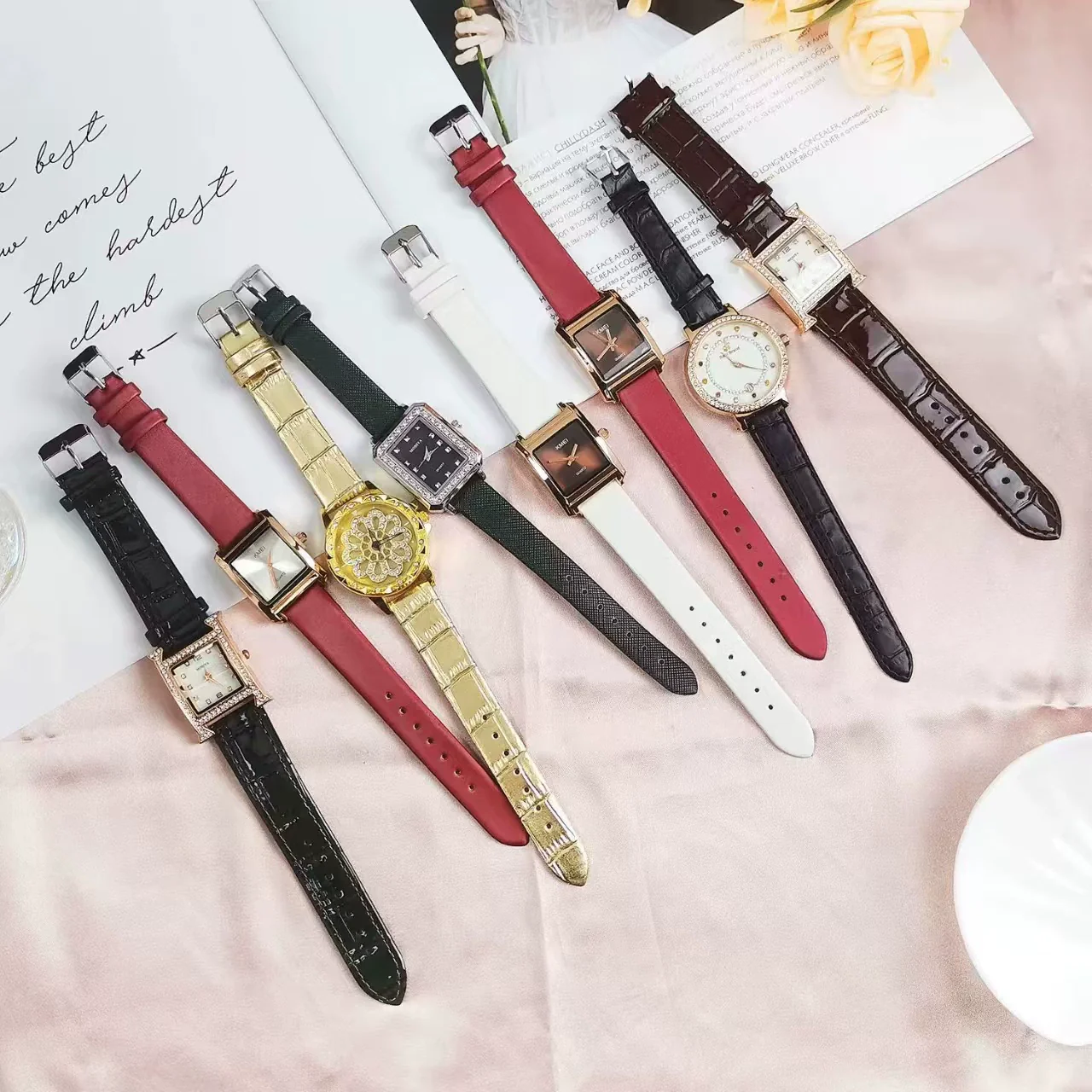 Wholesale Quartz Watches Zinc Alloy Case Imitation Leather Strap Stainless Steel Buckle Round Dial Leisure Style For Men - Image 5