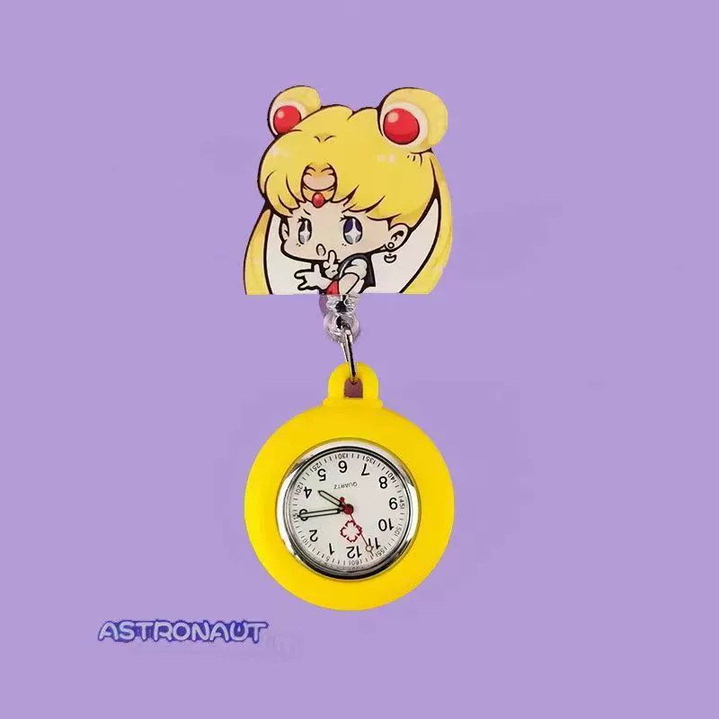 Wholesale Retractable Hanging Nurse Watch Plastic Case Silicone Strap Round Dial Casual Style - Image 15