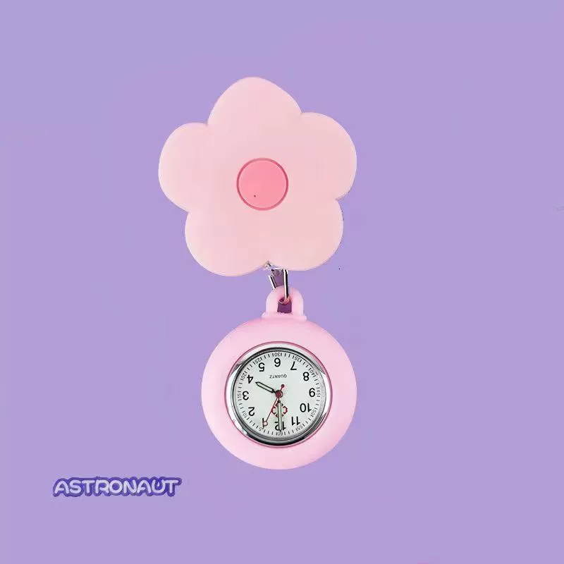 Wholesale Retractable Hanging Nurse Watch Plastic Case Silicone Strap Round Dial Casual Style - Image 19