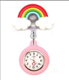Wholesale Retractable Hanging Nurse Watch Plastic Case Silicone Strap Round Dial Casual Style - Image 34
