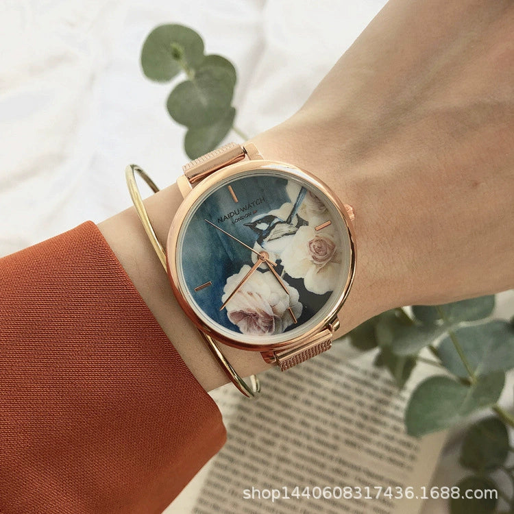 Wholesale Retro Fashion Simple Quartz Watch For Men And Women Silicone Case Imitation Leather Strap Round Dial - Image 4